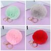 Creative Imitation Rex Rabbit Fur Ball Keychain - Plush Bag and Car Pendant Gift