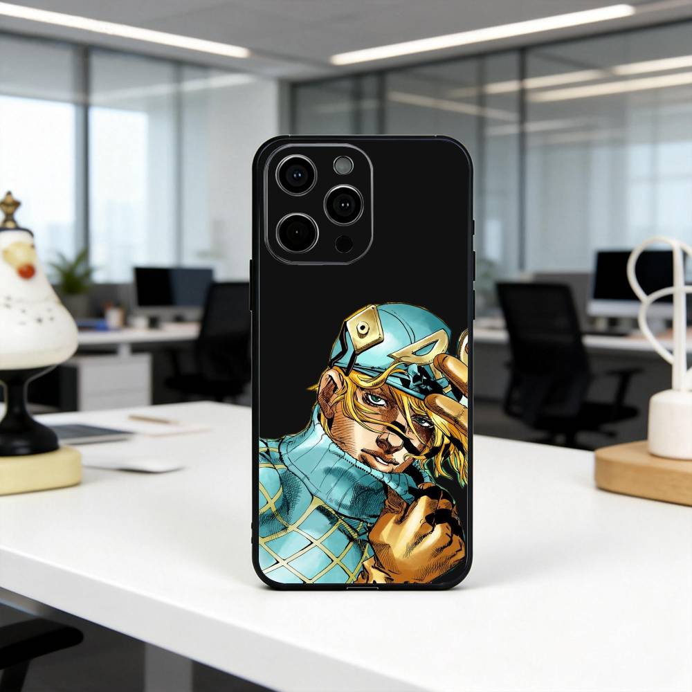 Чехол для телефона J-Joestar из J-Jojo J-Johnny-JJES для iPhone 17,16,15,14,13,12,11 Plus,Pro Max,XS,Мягкий силиконовый черный чехол