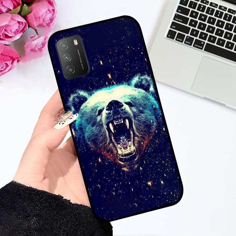 Для Xiaomi Poco M3 4G Чехол M2010J19CG Ударопрочный Мягкий Силикон ТПУ Чехол для Телефона Для Poco M3 Pro 5G M2103K19PG Coque Funda Мультяшный
