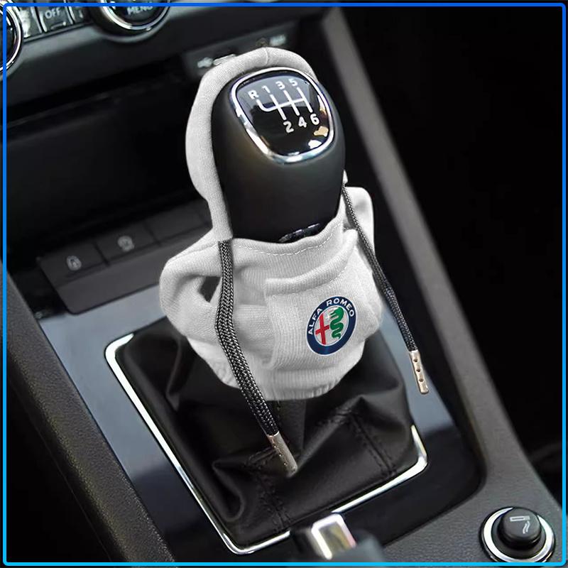 Для Alfa Romeo 147 159 Giulietta Giulia Mito Spider Alpha N Чехол на подголовник автомобиля Чехол на ручку переключения передач Ручка переключения передач Рукоятка переключения передач Чехол на рычаг переключения передач