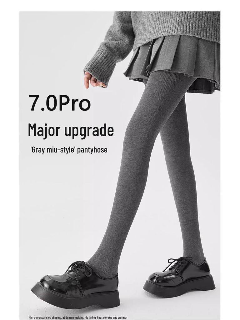 JIAZINI Женские серые микрокомпрессионные утягивающие леггинсы - на флисовой подкладке, не скользят, идеально подходят для весны и осени/зимы.