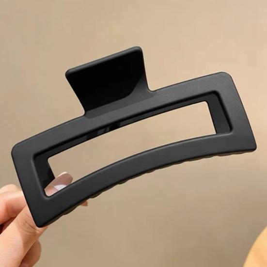 Женские заколки-акула, элегантные прямоугольные заколки для волос, нескользящие матовые пластиковые заколки, очень большие заколки-краб для густых волос и длинных аксессуаров для волос