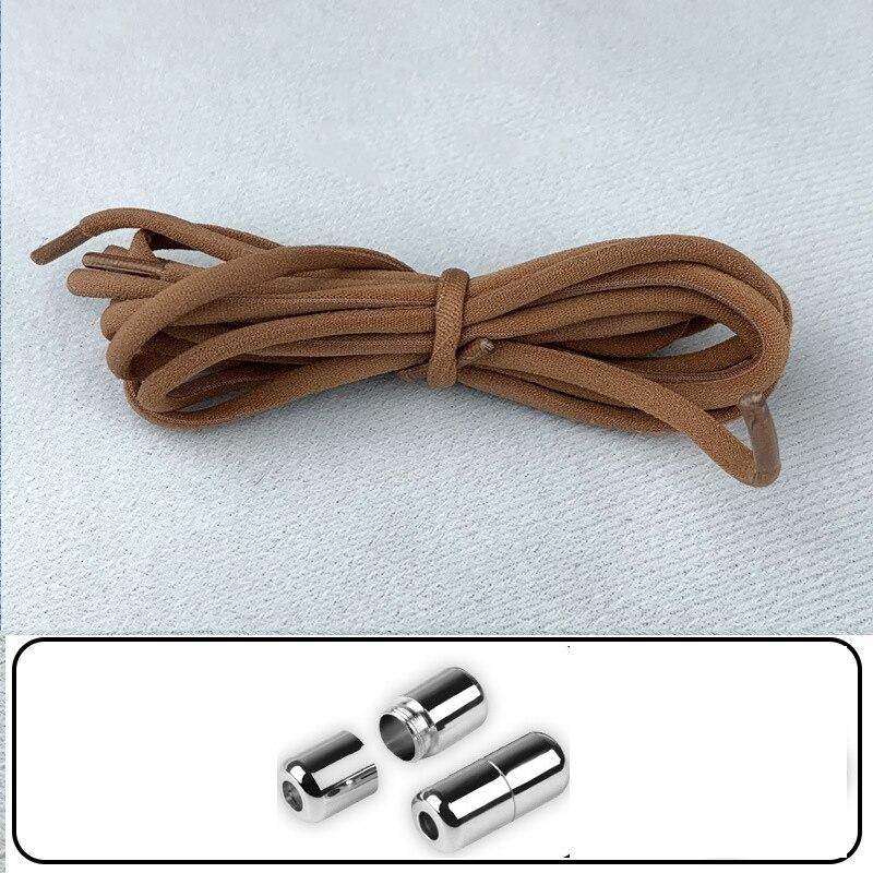 Шнурки унисекс для кроссовок, полукруглые шнурки для детей и взрослых без завязок, быстрые ленивые шнурки с металлическим замком