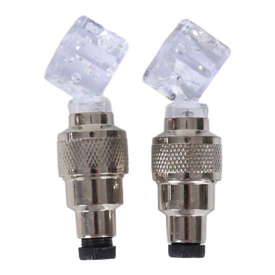 2/4 шт. Велосипедный вентиль для шины Свет Умный датчик Светодиодный фонарь на колесо велосипеда Ночная езда Цветной Декоративная лампа для вентиля дорожного или горного велосипеда Велосипедные аксессуары