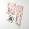 Womens Silk Blend Thermal Underwear Set Solid Color Long Johns Soft Warm Base Layer