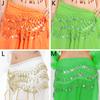 Women's Gold Silver Coins Belly Dancing Clothing Hip Scarf Waist Chain Belt Accessories Skirt