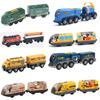 Electric Train Magnetic Car Diecast Slot Fit All Brand Wooden Train Track Railway Electric Rail Train For Kids Children's Toy