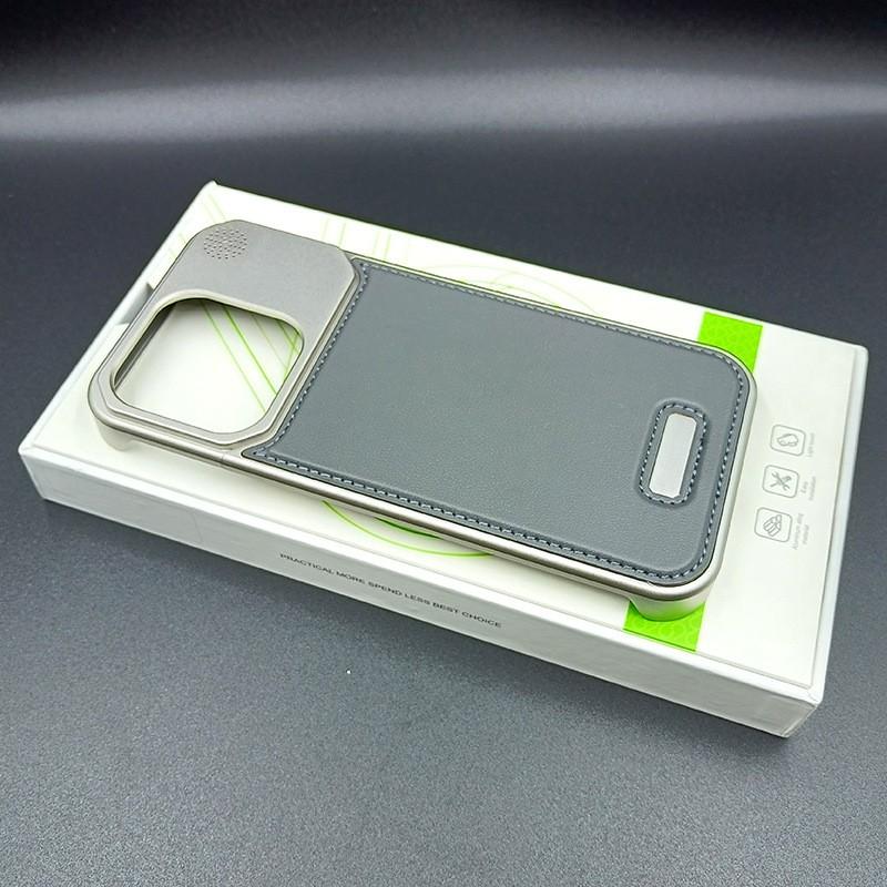 IPhone 16 15 14 13 Pro Max Metal Leather Case With Aromatherapy Anti-drop Protection