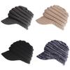 Fashionable Women's Messy Bun Beanie With Soft Stretch Knit For Winter Comfort