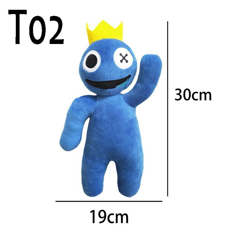 Rainbow Friends roblox, плюшевая игрушка, мультяшный игровой персонаж, кукла, кавайный синий монстр, мягкие игрушки для детей, рождественские подарки