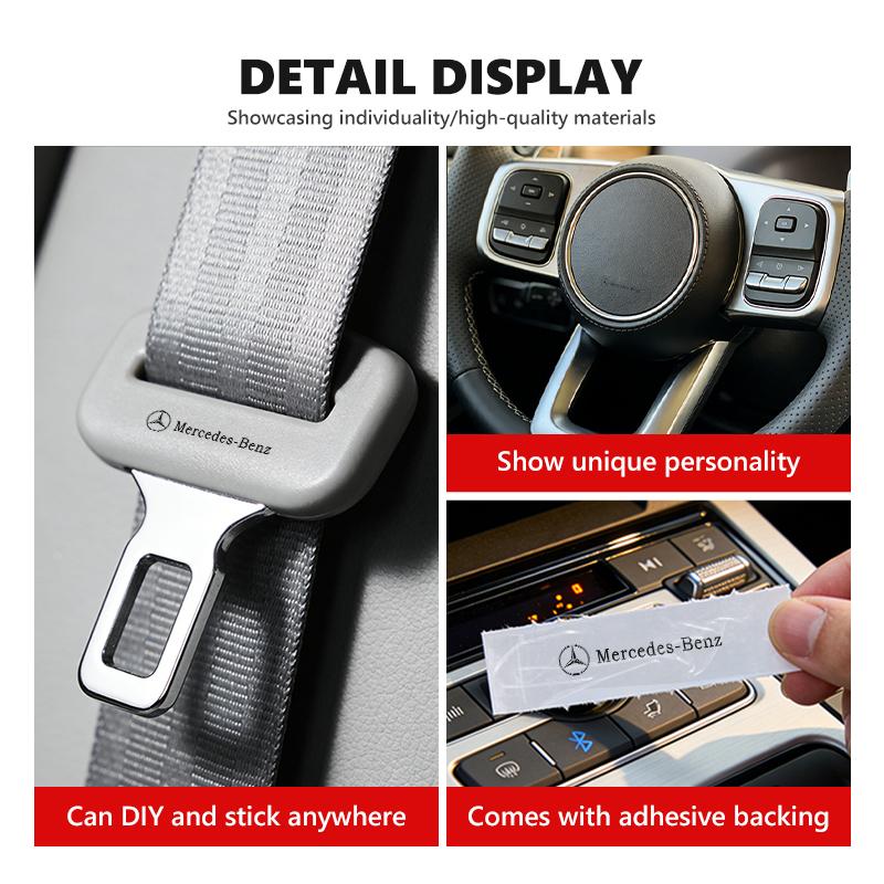 AABGW1 For Benz Car Logo Emblem Rear Trunk Stickers Badge Accessories AMG CLA CLS C180 C200 W204 W205 Exclusive A C E R V Class