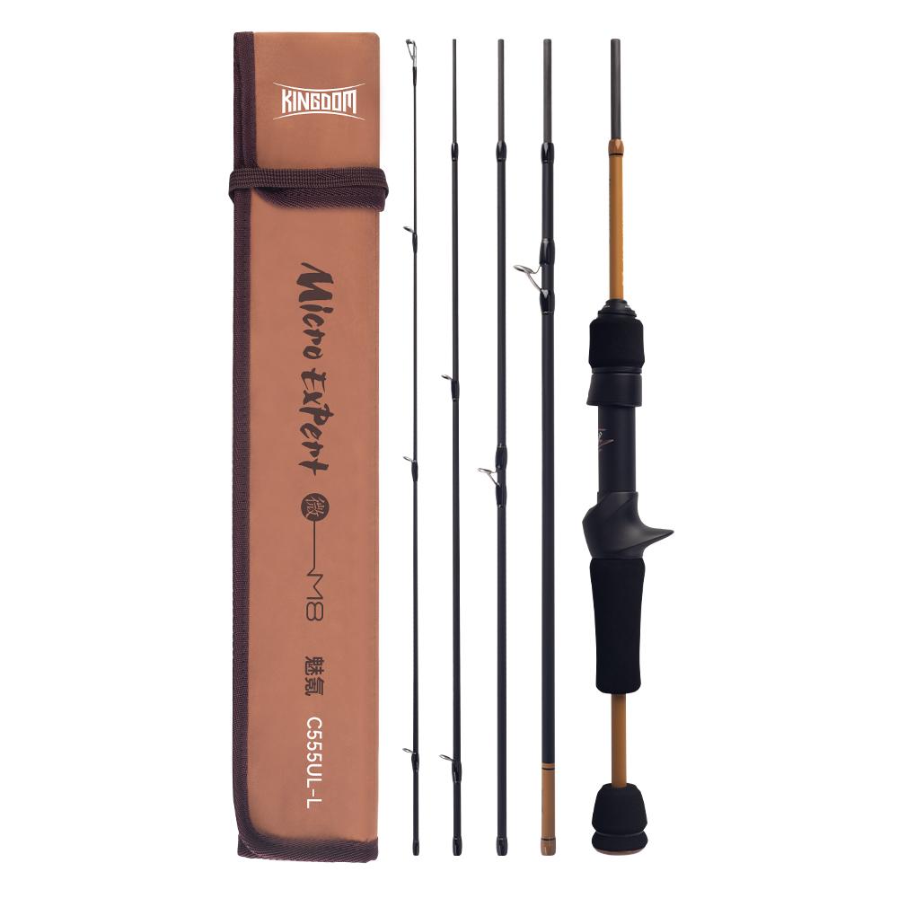 Kingdom Удилища Micro Expert Fishing Rod 4/5 Section 1.5m/1.65m MF Casting Rod Spinnng Rod UL UL-L FUJI Guide Ring 61.9g Travel Ultra Light