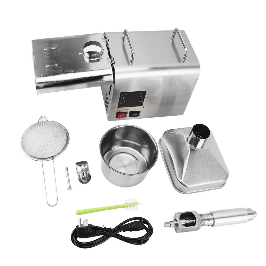 Fully Automatic Oil Press Machine Electric Cold Hot Oil Maker Stainless Steel Oil Extractor for