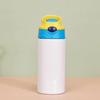 12oz Insulated Cup Kids Double Layer Stainless Steel Water Cups Pop Up Sippy Bottle Outdoor Portable Thermos Children's Gifts