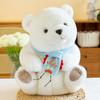 Cute Lele Bear Plush Toy Children's Sleeping Soothing Pillow Scarf Bear Office Doll Gift