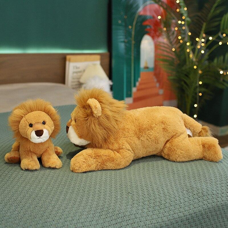 1pc 28 /55cm Lovely Plush Lion Toys Cute Animal Lion Peluche Toys Stuffed Soft For Children Kids Baby Birthday Christmas Gifts