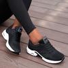 Women Running Sport Shoes Mesh Breathable Casual Sneakers Lace-up Walking Shoes Ladies Platform Sneakers Outdoor Tenis Shoes