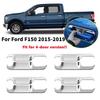 Для Ford F150 2015 2016 2017 2018 4-дверный ABS Хром Наружная Накладка на Чашу Ручки Двери Автомобиля Внешняя Отделка ABS Аксессуары
