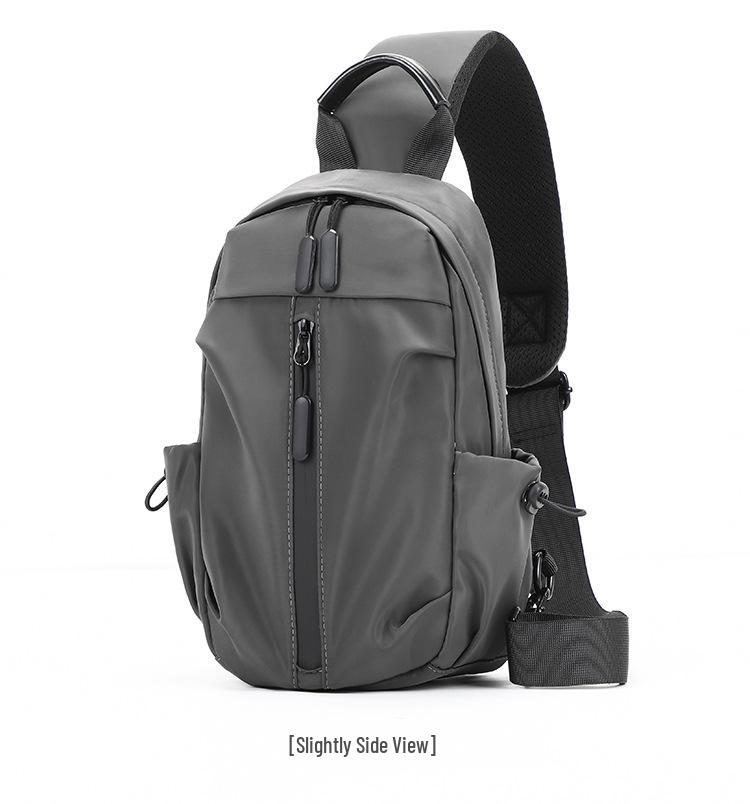 Мужская USB сумка через плечо: Водонепроницаемый нейлон, деловая и дорожная наплечная сумка