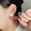 Серьги-бабочки Niche Design, High-End Sense, без проколов ушей, клипсы, серьги-гвоздики, для женщин