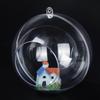 Clear Plastic Openable Christmas Ornament Sphere for Decorations and Plant Display
