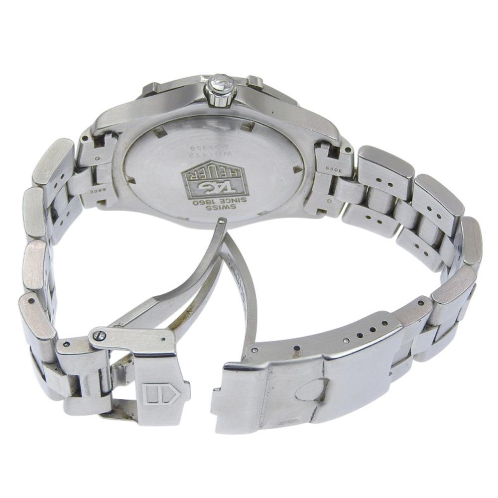 Tag Heuer 2000 Эксклюзивные Часы WN1112 синий Циферблат Нержавеющая Сталь Кварцевые Аналоговый дисплей мужские Б/У
