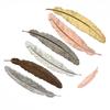REGELIN Feather Pendant 5pcs/lot 6colors Cameo Bookmarks Feather 24x110/12x43mm Cabochon Settings Jewelry Making Charms