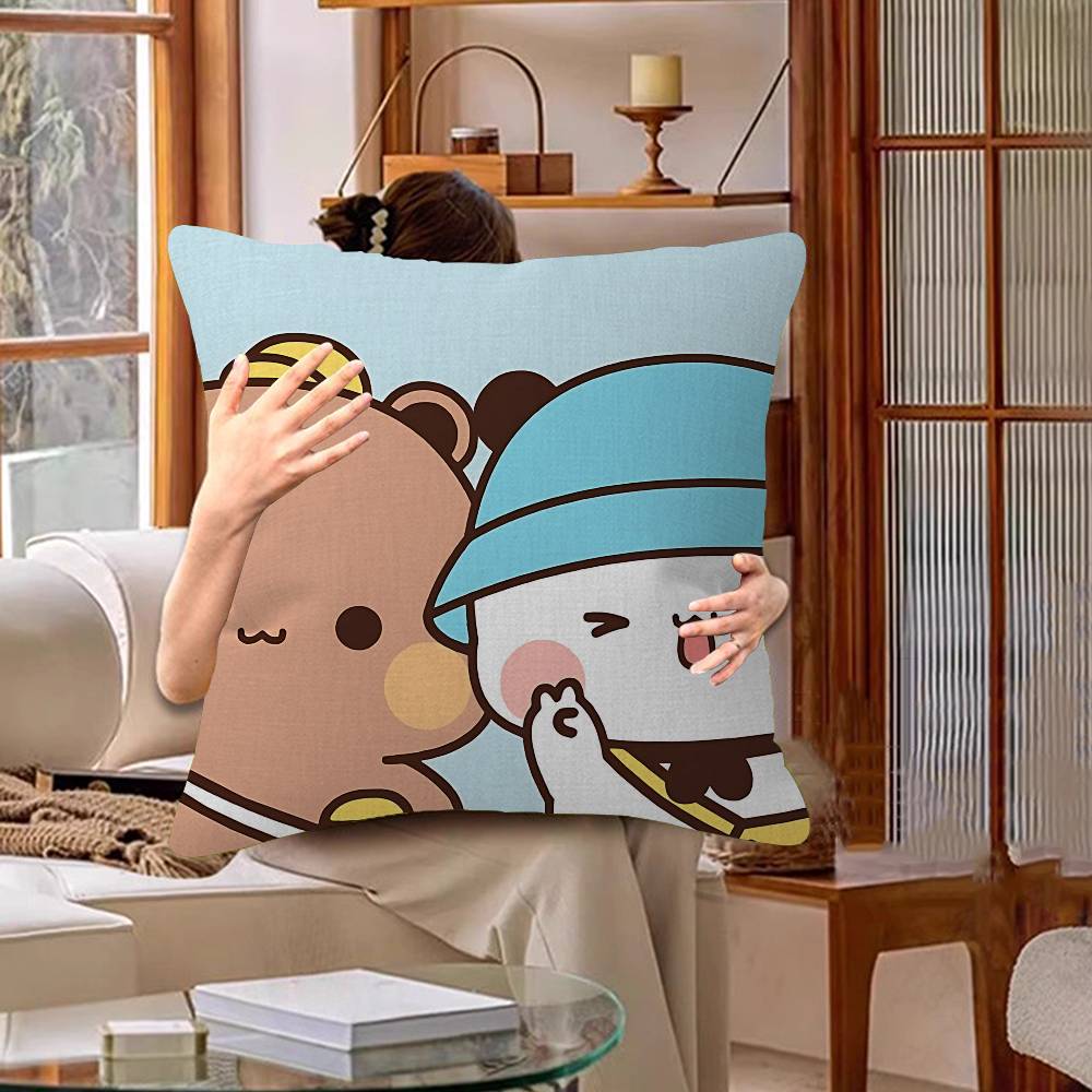 Bubu And Dudu Cute Cartoon Pillow Cushion Cover Pillowcase Living Room Sofa Home Decor