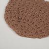 Early autumn new solid color simple hollow temperament pullover hat literary and versatile atmosphere versatile wool hat