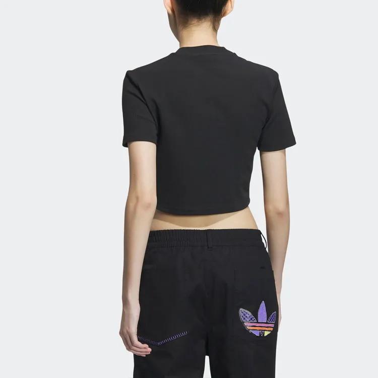 Adidas Originals Hot Girl Collection Home Of Classics Collection Crop Top Women's Black (Unisex) Crop Tops IP1788
