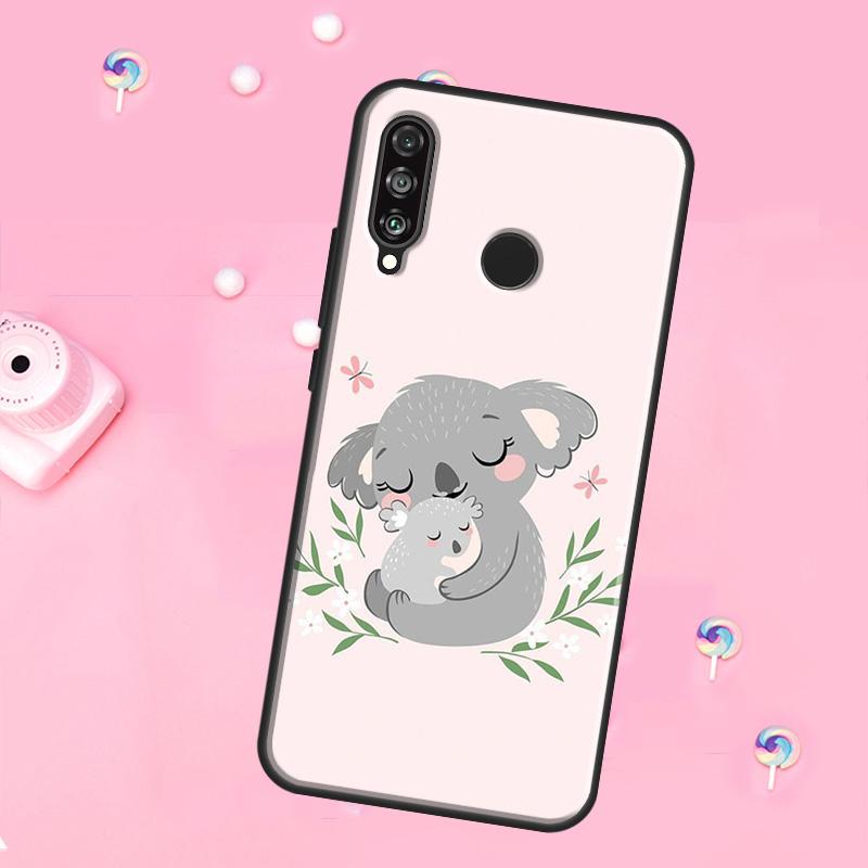 cartoon watercolor animal koala For Huawei Nova 12s 12i 8i 11i 9 10 SE Y60 Y70 Y90 Y72 Y73 Y61 Y91 P60 Pro P30 P40 Lite Case