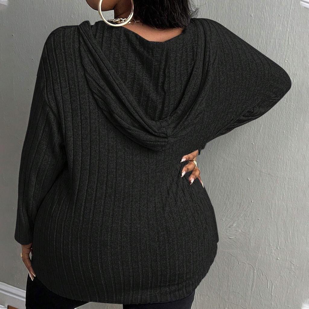 Женская мода зима новый однотонный длинный рукав толстовка женская с капюшоном на молнии топ