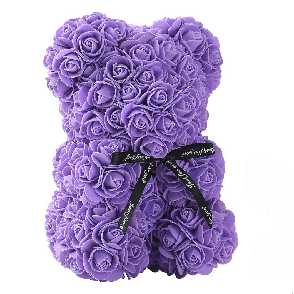 Eternal Rose Valentine's Day Gift Teddy Bear Party Decoration New Rose Bear  Birthday