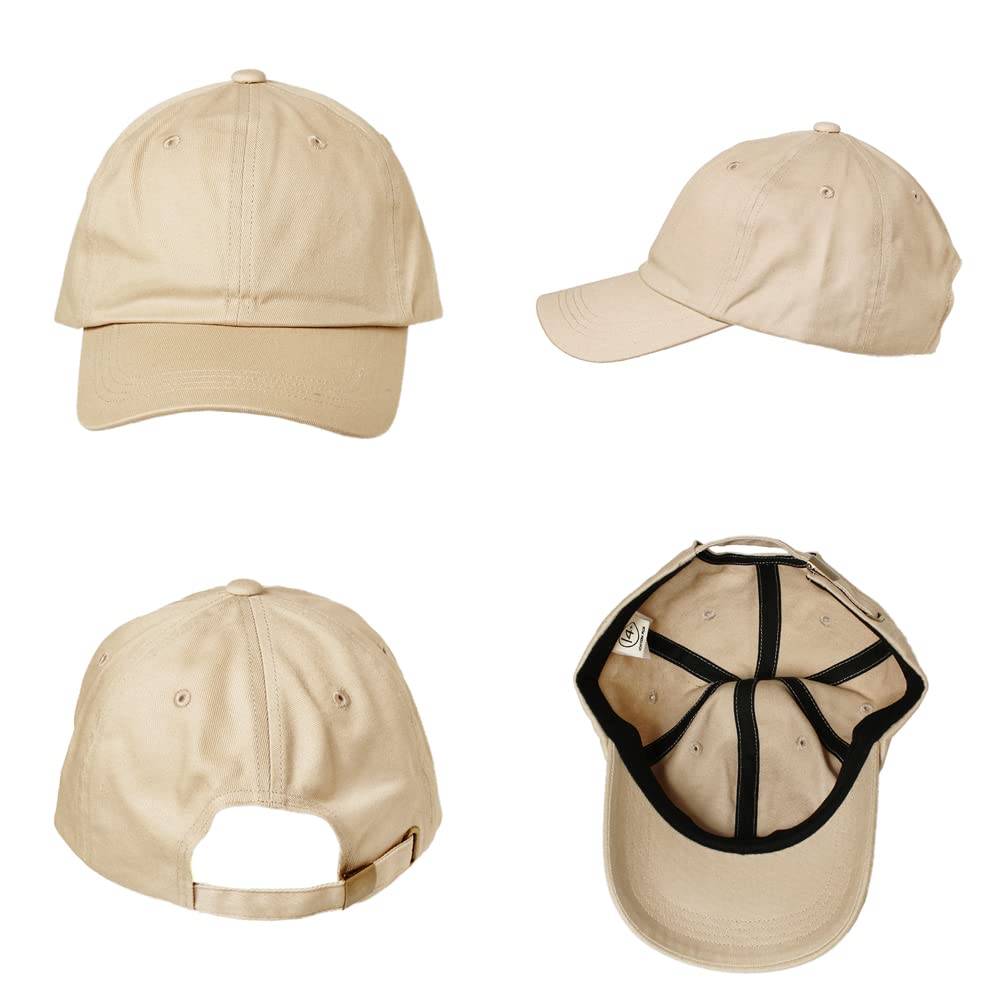 [14+ ICHIYON PLUS] Cap for Women, Deep Hat, UV Protection, SpringSummer, Washable, Large Size, Height 12cm, 100% Cotton, Size Adjustable 