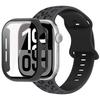 Ремешок-чехол 2в1 для Apple Watch 46 мм 44 мм 41 мм 41 мм 40 мм 38 мм 42 мм Чехол со стеклом для часов+Силиконовый браслет iwatch Series 11 10 9 8 7 6 5 4 SE3