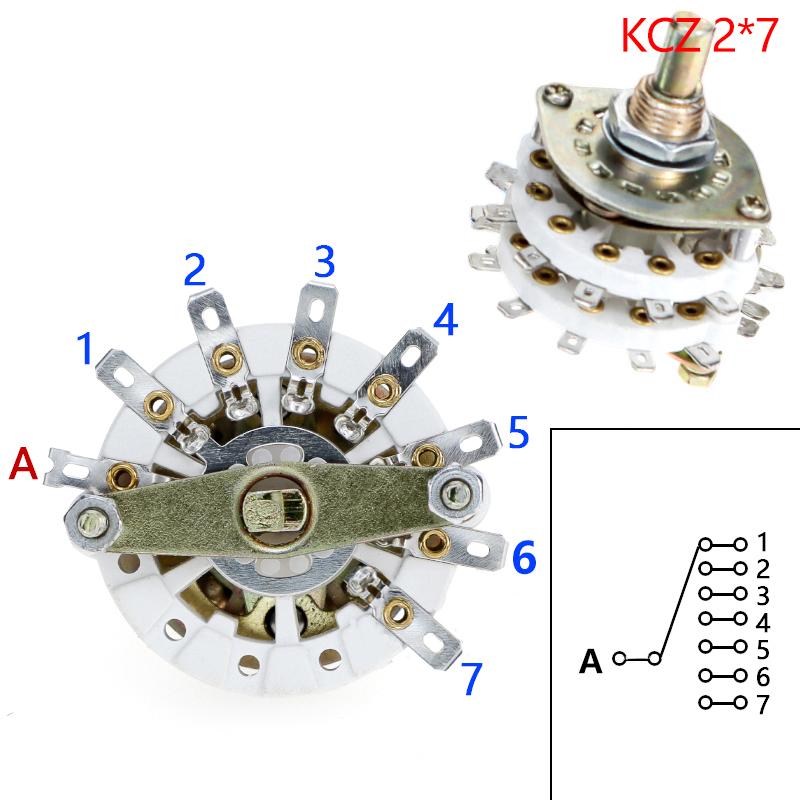 Kcz 2 полюса 6/7/8/9/10/11 4 полюса 3/5 позиции с селектором поворотного переключателя каналов с селектором поворотного переключателя крышки