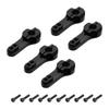 Uxcell 5 шт. Алюминиевый рулевой рычаг сервопривода 25T, 35 мм, черный, для DIY RC Автомобиля, Лодки, Самолета, Модели Лодки, Аксессуары с 2 винтами
