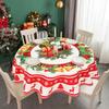 Рождественский Снеговик Лось Санта Клаус Круглая Скатерть Navidad Natal Noel Украшение С Рождеством Христовым Декор Для Дома 2025 Новый Год 2025