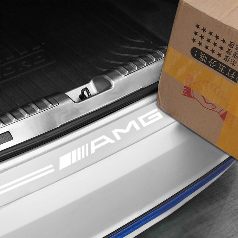 1Pcs Transparent Car Trunk Badge Protective Sticker Car Accessories For Mercedes Benz AMG GLE GLS GLC CLA GLB ML W204 W206 W205 W212 W203