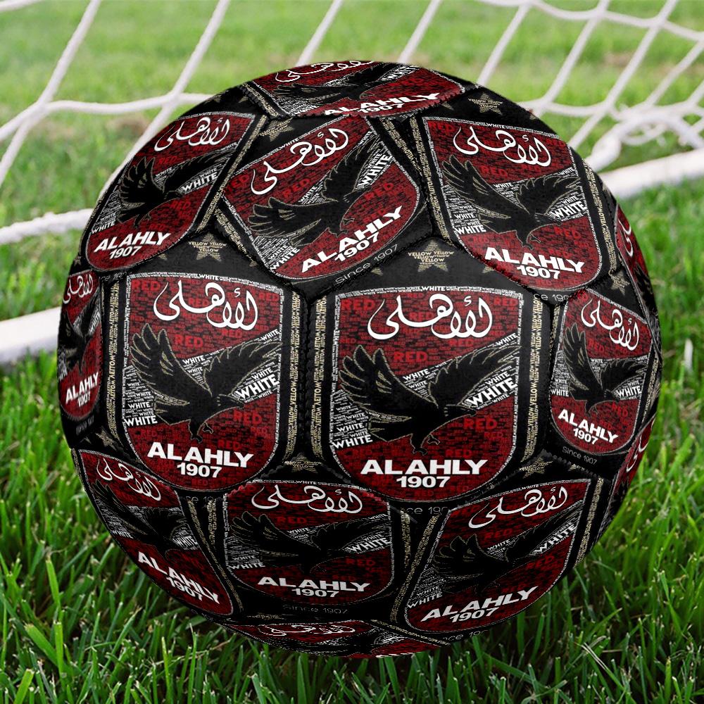 Футбольные мячи Ahly, размер 5, с принтом, высокое качество, противоскользящие, защитные, уникальный подарок, на дни рождения, Рождество