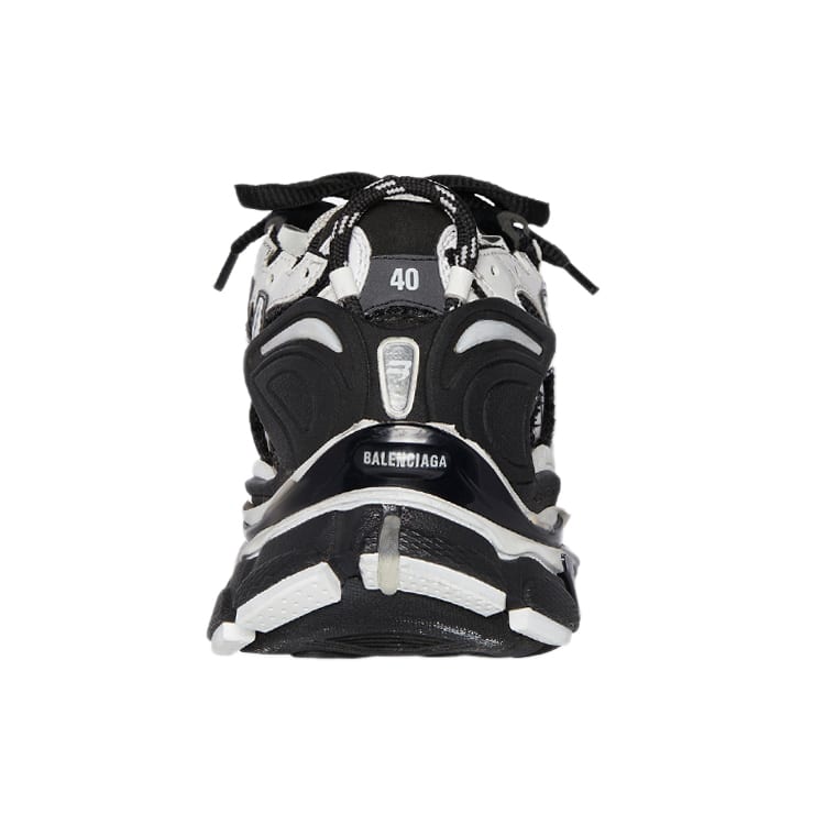 Balenciaga Runner White Black White Women's 677402W3RB29010