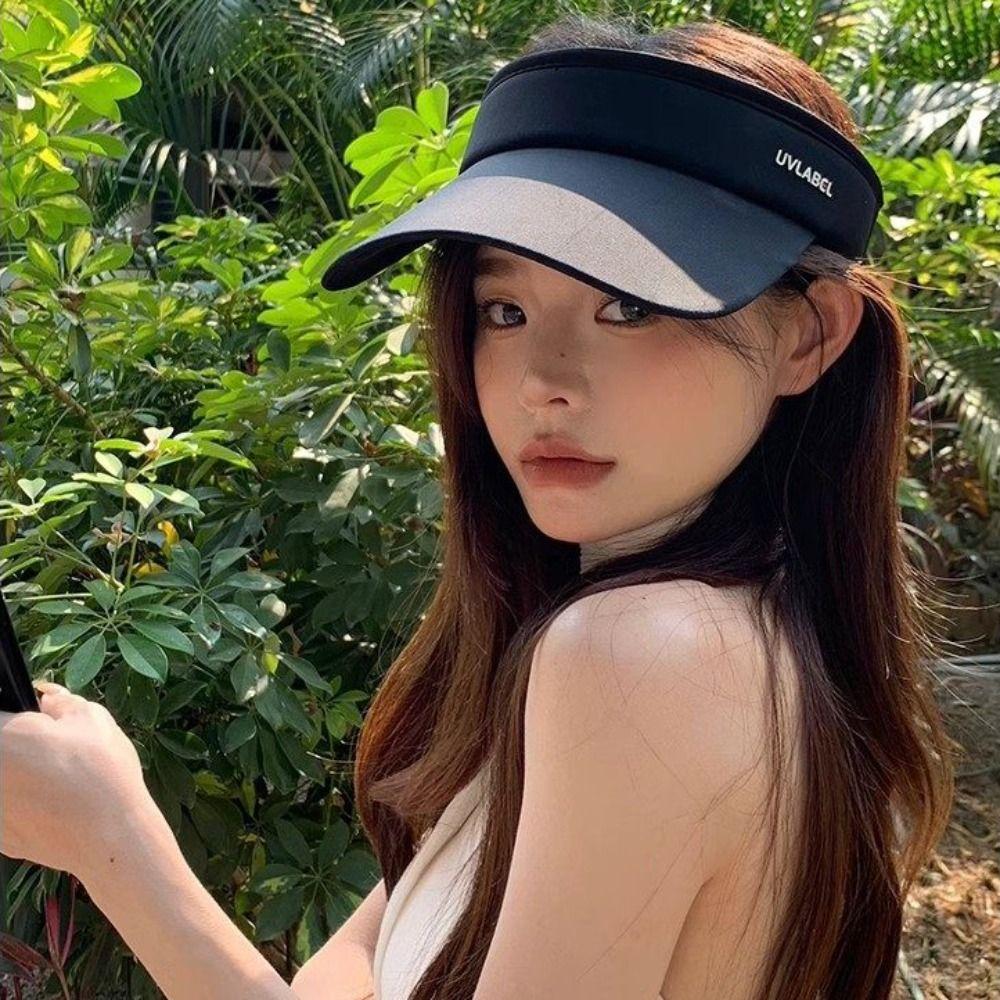 Summer Breathable Sun Hat Adjustable Quick-Drying Baseball Cap Empty Top Anti-Uv Tennis Hat Tennis
