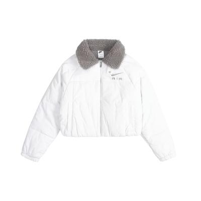 Куртка с логотипом и однотонным воротником-молнией, женские куртки синего цвета DQ6931-043