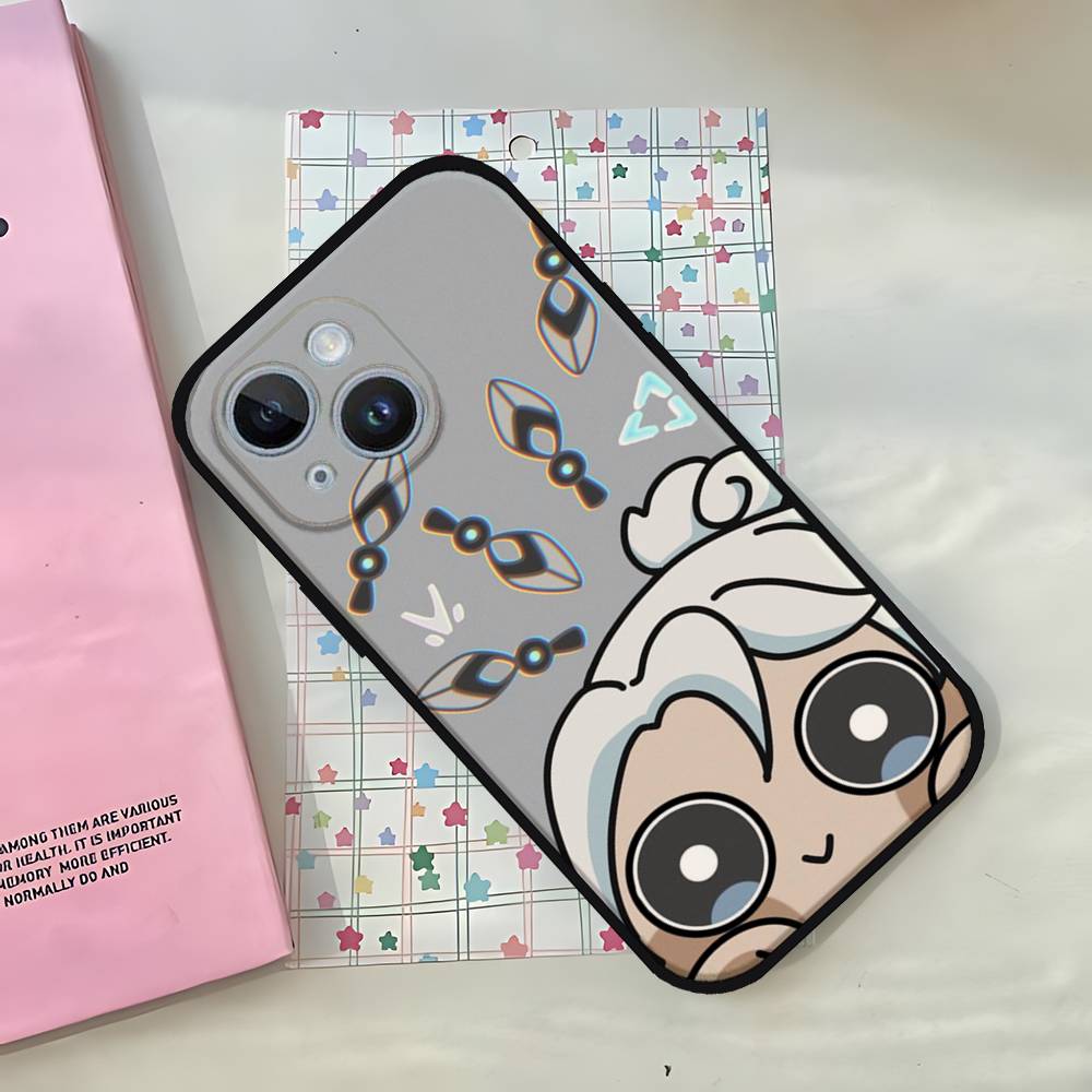 Мультяшный чехол для телефона Valorant для iPhone 1716 15 14 13 Pro Max 11 12 Mini X Xs XR Черный силиконовый чехол