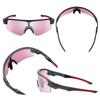 Swans STRIX STX MEBK Sports Made in Silver Mirror with Ultra Rose Pink on Both D.A. DA-4417 Sunglasses, Japan, (Multi-Coated Back, Water-Repellent