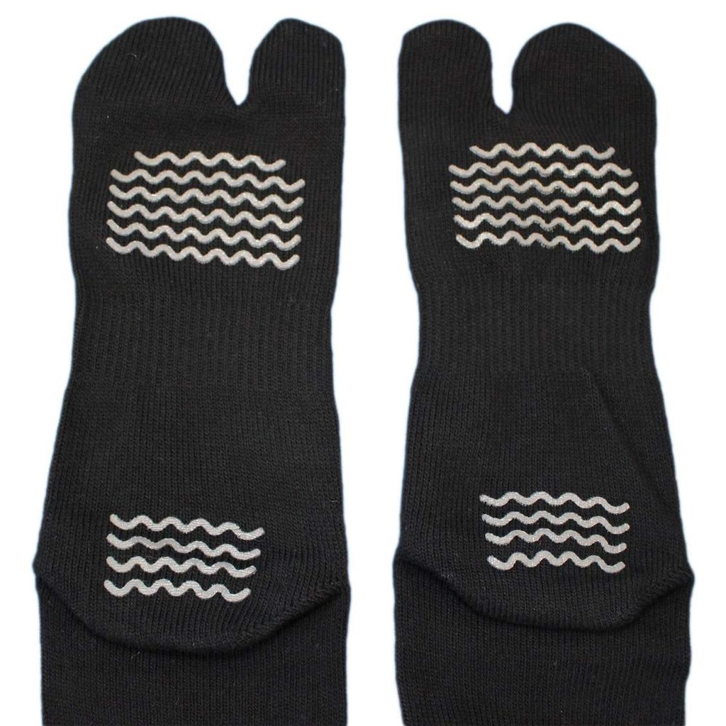 Носки, вмещающие 3 пары носков, с усилением на пятке и носке для безопасности (C718R) Мужской колодец из 2 пальцев! противоскользящие носки, черные, нитки, обувь,