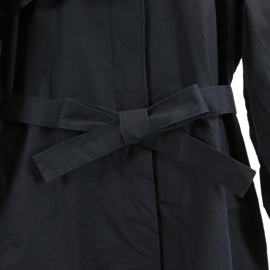 LONDON FOG Винтажное пальто-воротник из нержавеющей стали 80-х годов M черное Женское Б/У