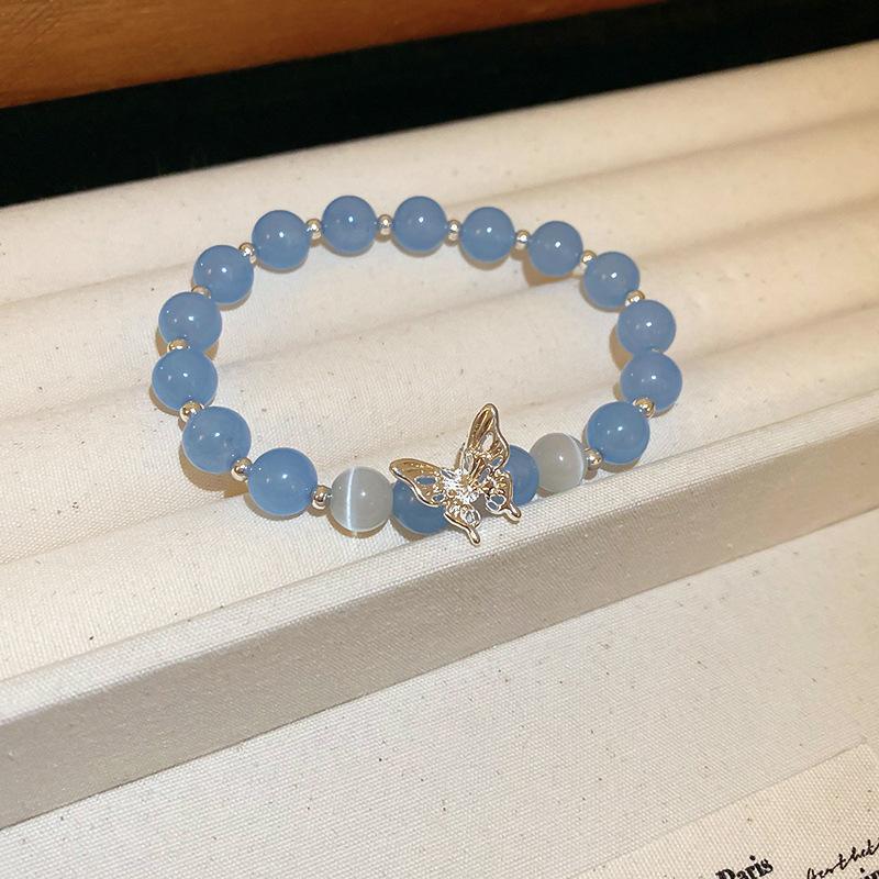 Natural Stone Bracelets Sweet Dopamine Pearl Baroque Bracelets Simple Collarbone Chain Fashionable Temperament Accessory