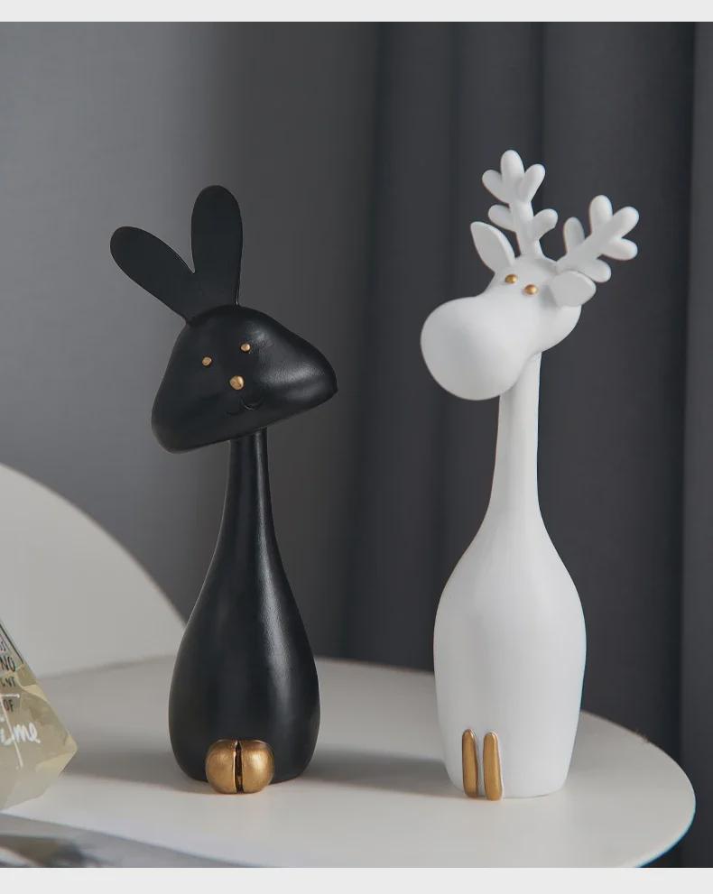 Украшения в виде оленей и кроликов в скандинавском стиле для детской спальни и домашнего декора