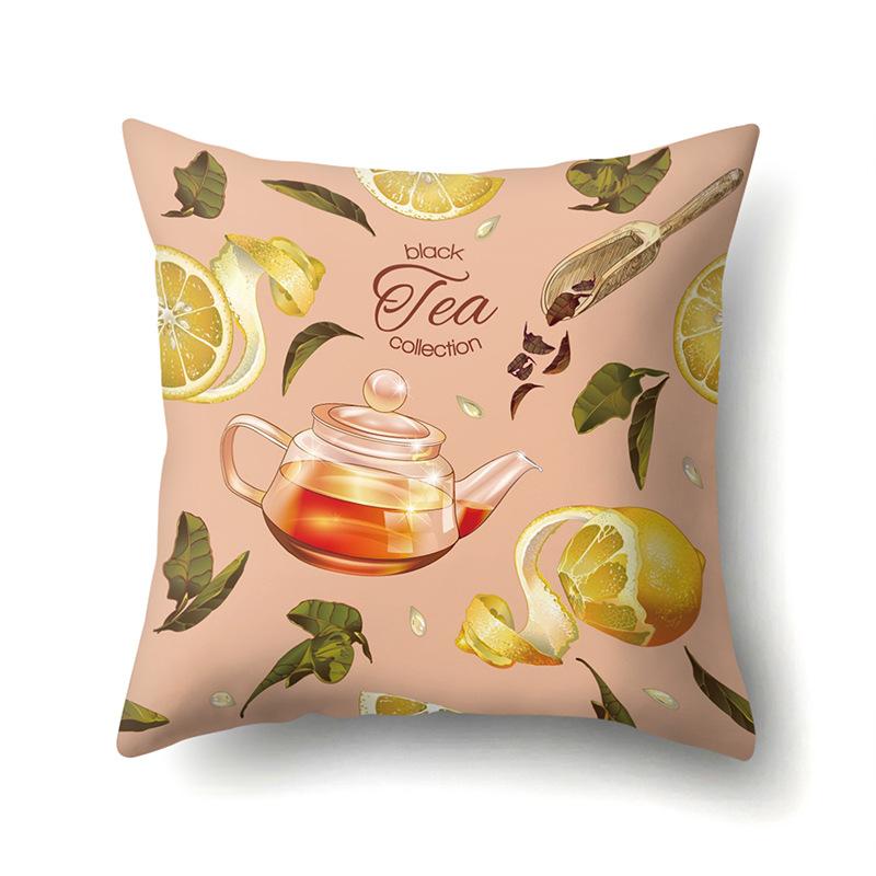 Крутая летняя фруктовая полиэстеровая наволочка, украшение для автомобиля, принт для дома, маленькая свежая милая наволочка